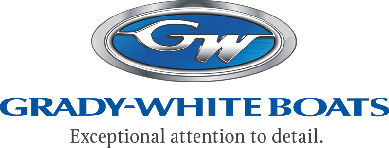 Grady-White Boats logo - text in the image reads Grady-White Boats, Exceptional Attention to Detail.